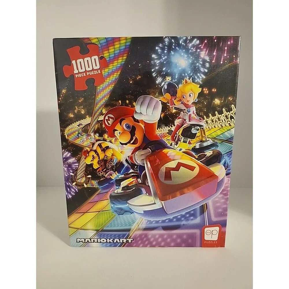 MarioKart Rainbow Road 1000 Piece Jigsaw Puzzle Op Games Super Mario 🆕